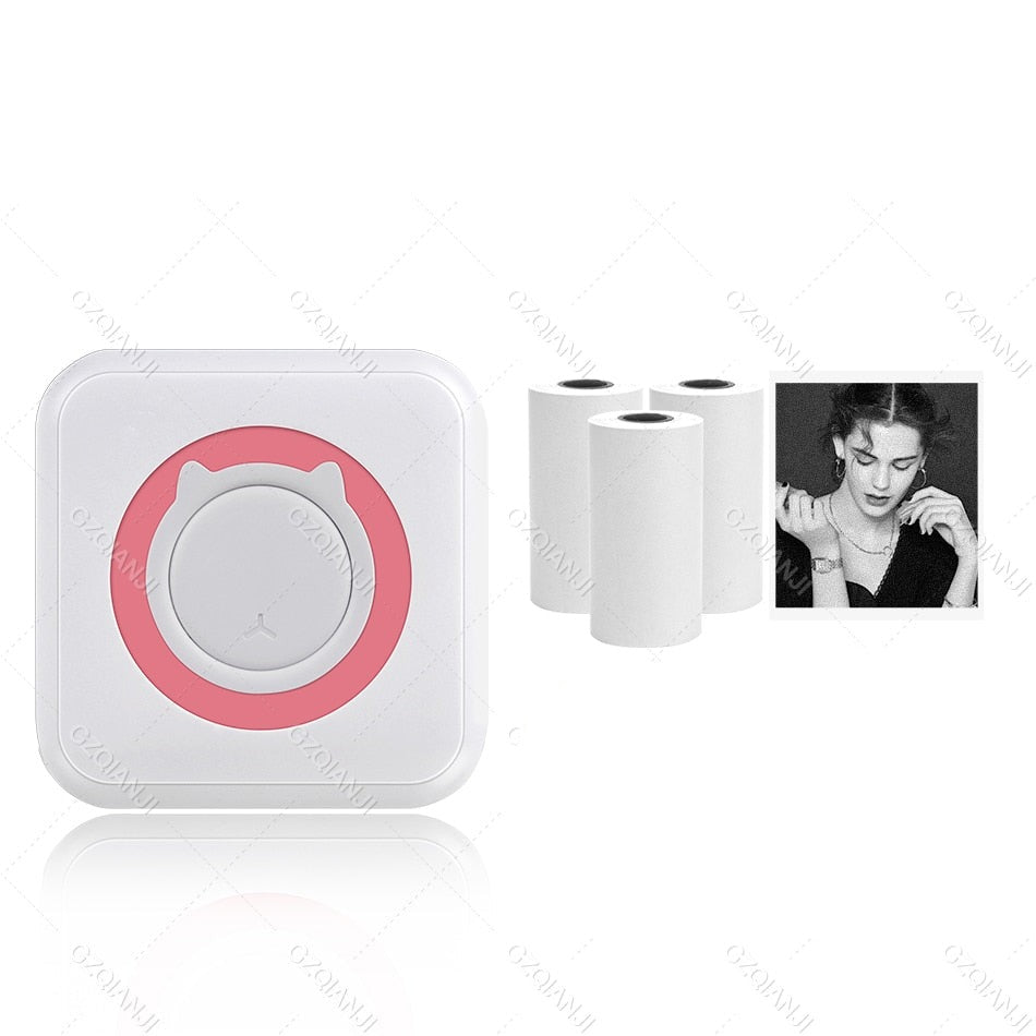 Portable wireless pocket printer for notes and pictures