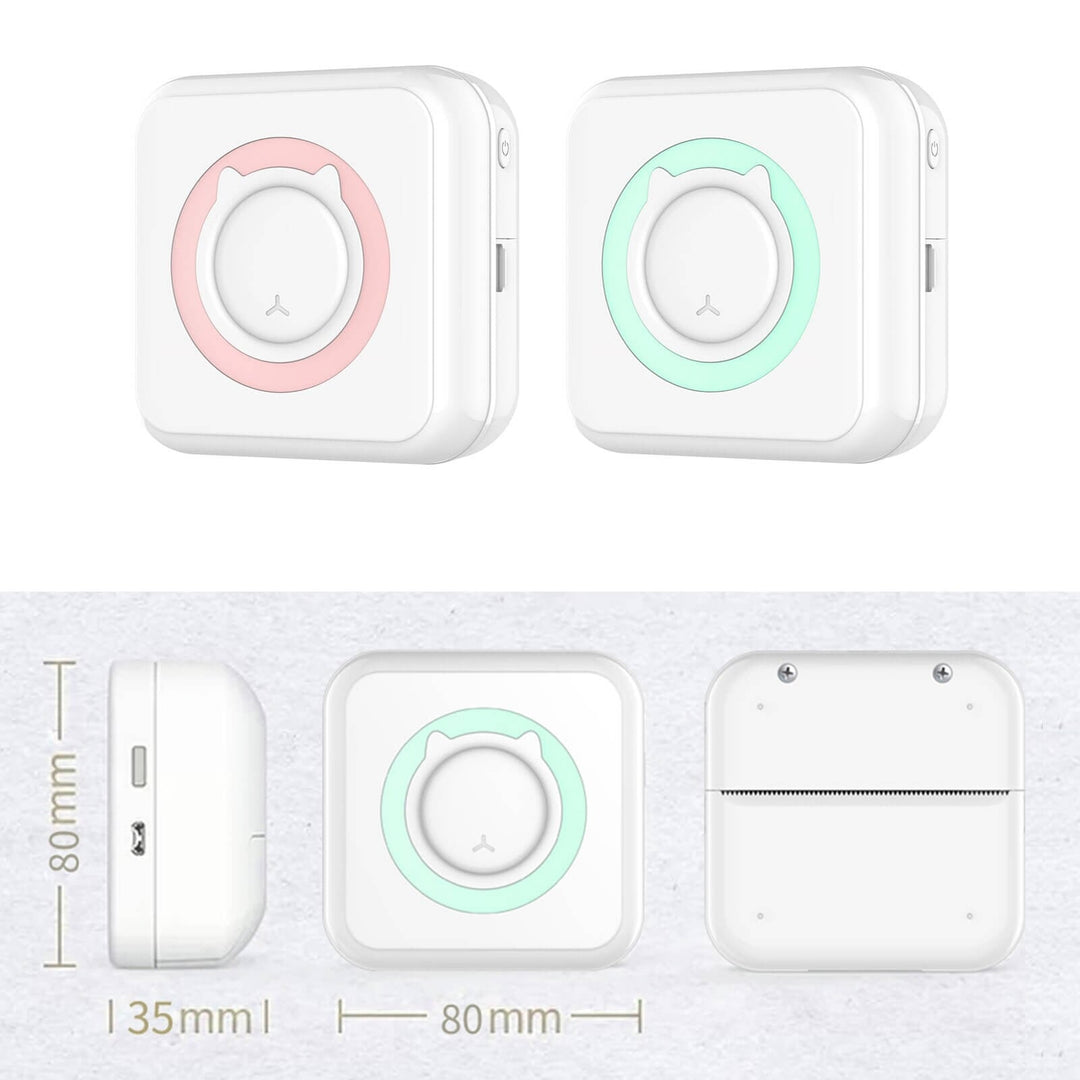 Portable wireless pocket printer for notes and pictures