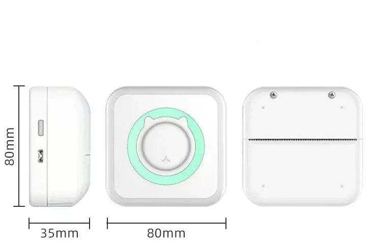 Portable wireless pocket printer for notes and pictures
