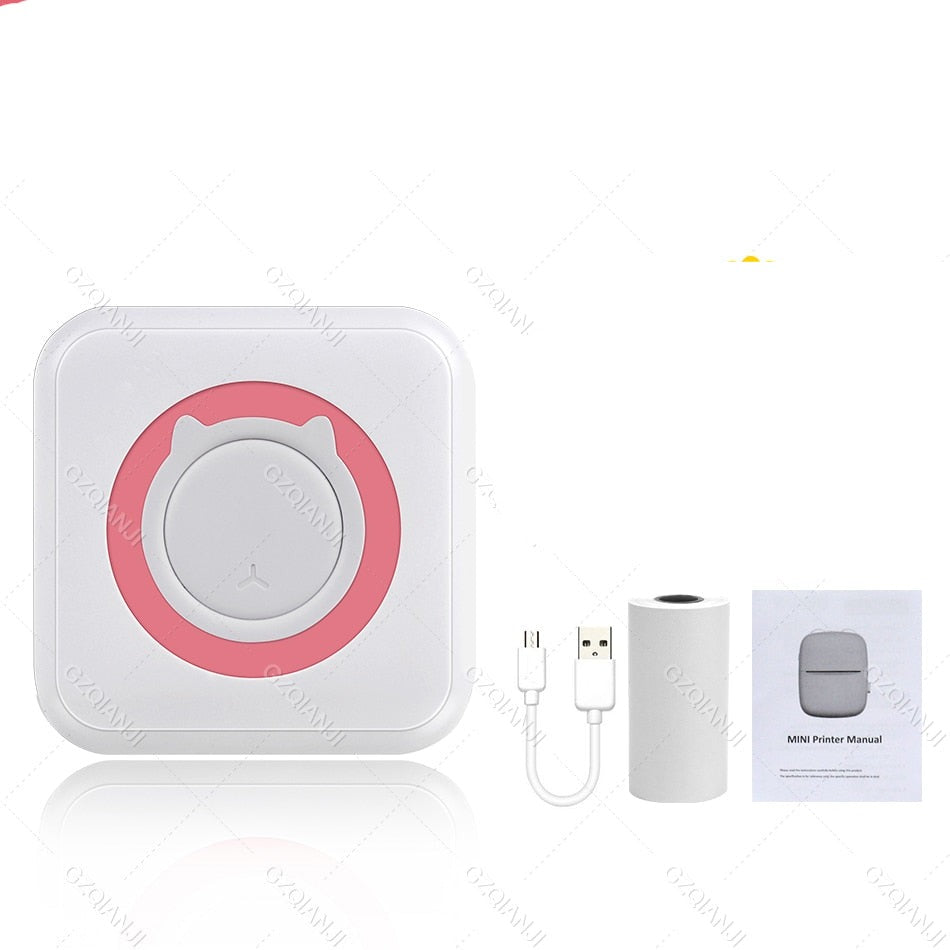Portable wireless pocket printer for notes and pictures
