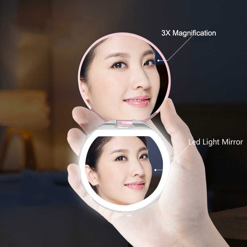 Berry naked suffered rouge mirror with adjustable lighting for women