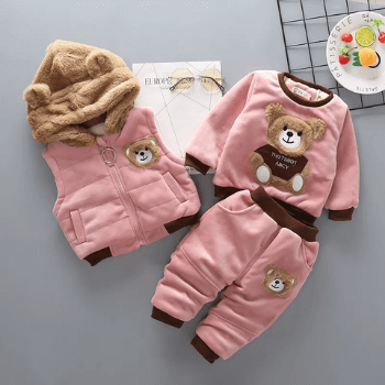 Baby winter attire with björnedesign - warm and comfortable