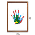 Babyminne frame for hand - and footprint