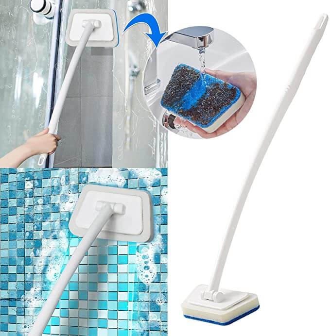 Baderomsrengöringsbörste 2-in-1: Effective and Gentle Cleaning