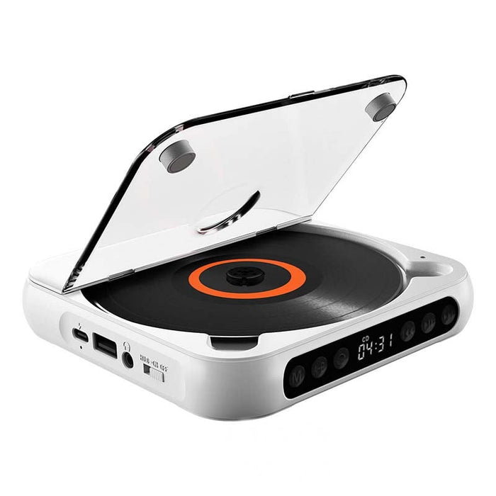 Portable Bluetooth CD Player with Hi-Fi Sound and USB-C Charging