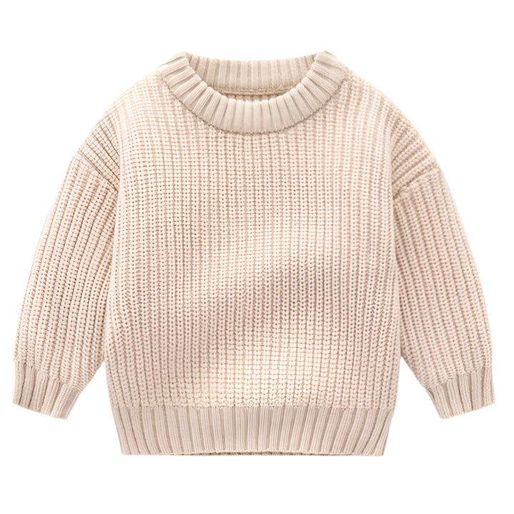 Barns plain knitted jumper for warm comfort