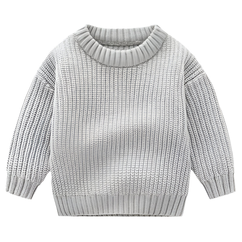 Barns plain knitted jumper for warm comfort