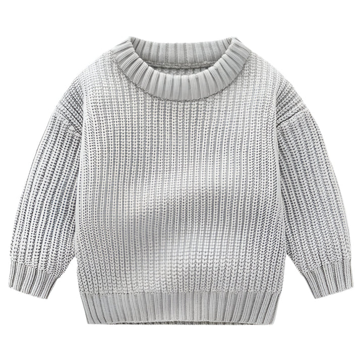 Barns plain knitted jumper for warm comfort