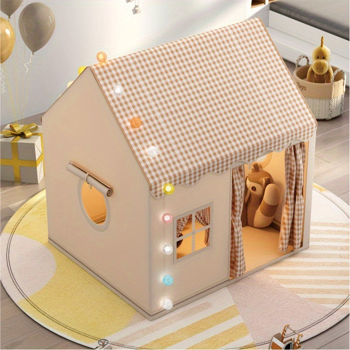 Children one leke-vardagsrum: roomy indoor toy tent