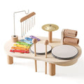 Children one musical take place three toy station with xylophone and trom more