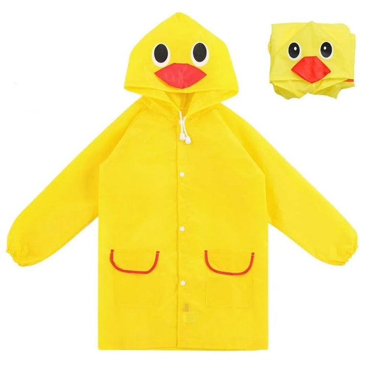 Children one lettere raincoat with comic strip motif