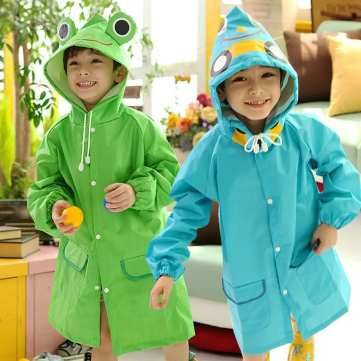 Children one lettere raincoat with comic strip motif