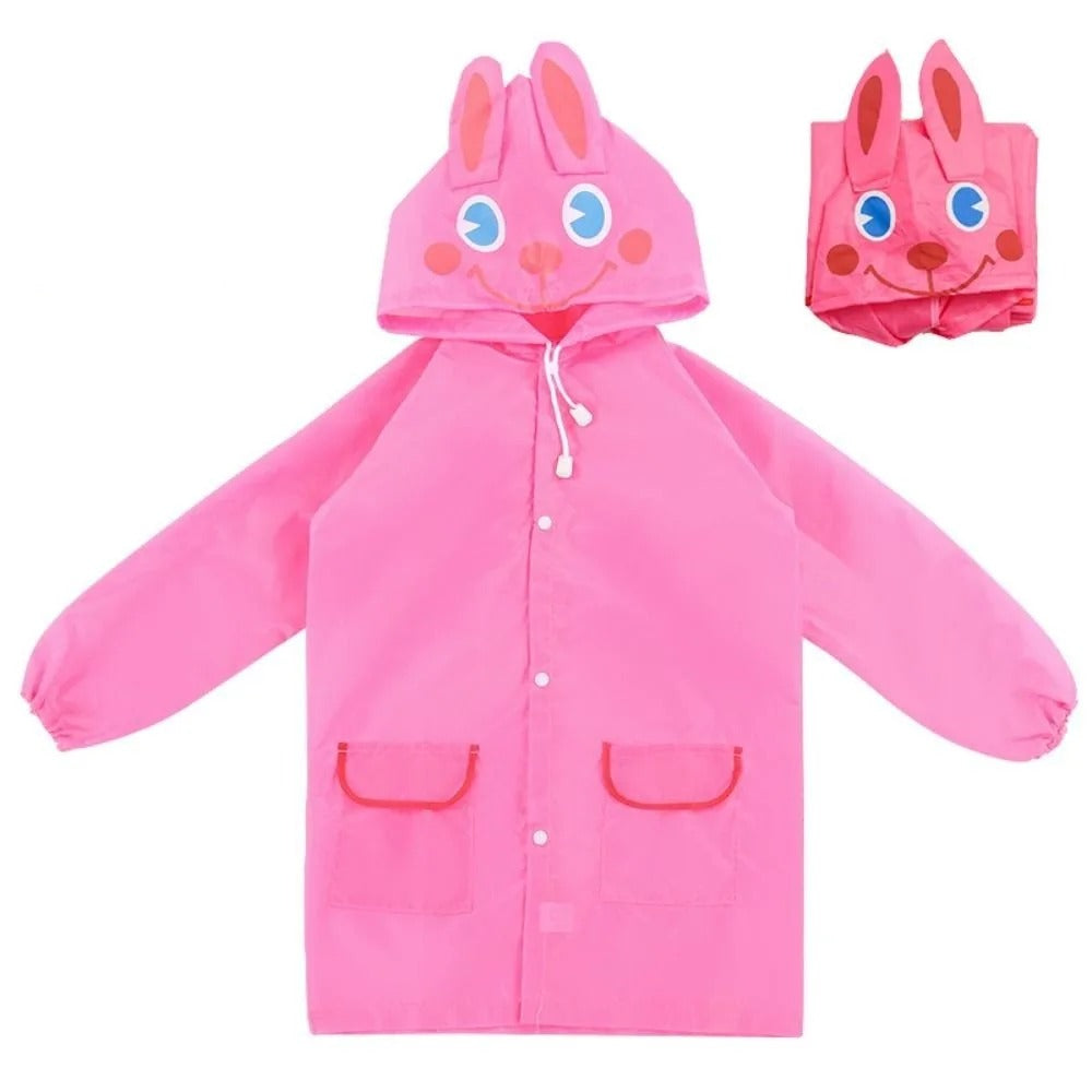 Children one lettere raincoat with comic strip motif