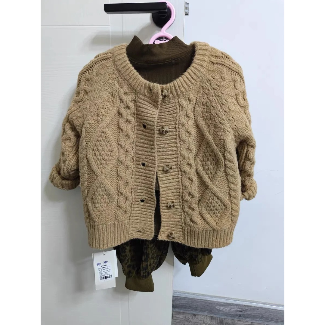 Barnestrikke jumper in soft cotton