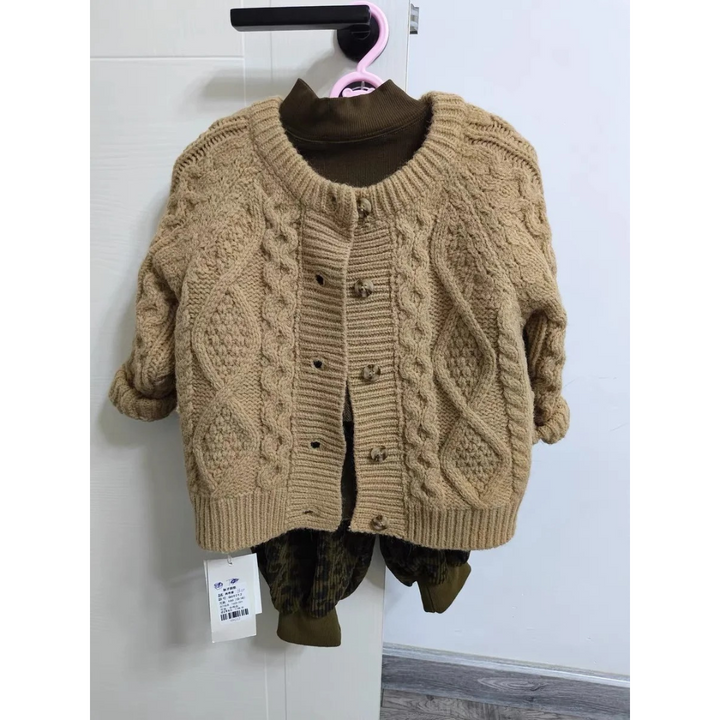 Barnestrikke jumper in soft cotton