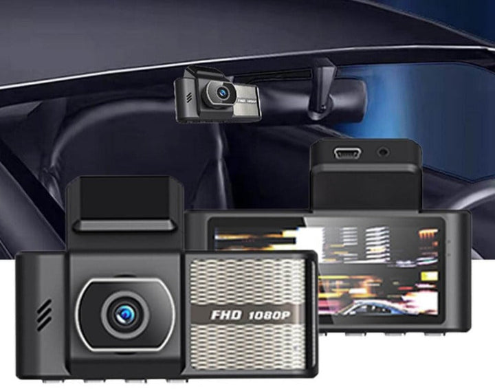 Car Camera Recorder with Dual Lens and Full HD