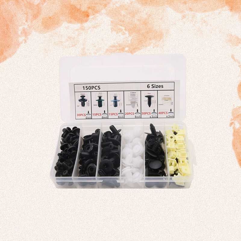 Bilkropp Plastnagler | Festemidler in Nylon | 150 pcs