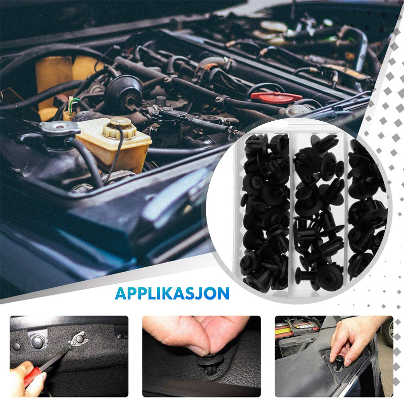 Bilkropp Plastnagler | Festemidler in Nylon | 150 pcs