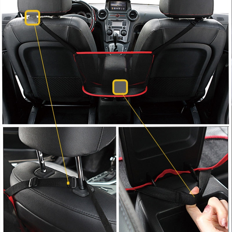 Car organiser: few order and security with this nettingholde clean