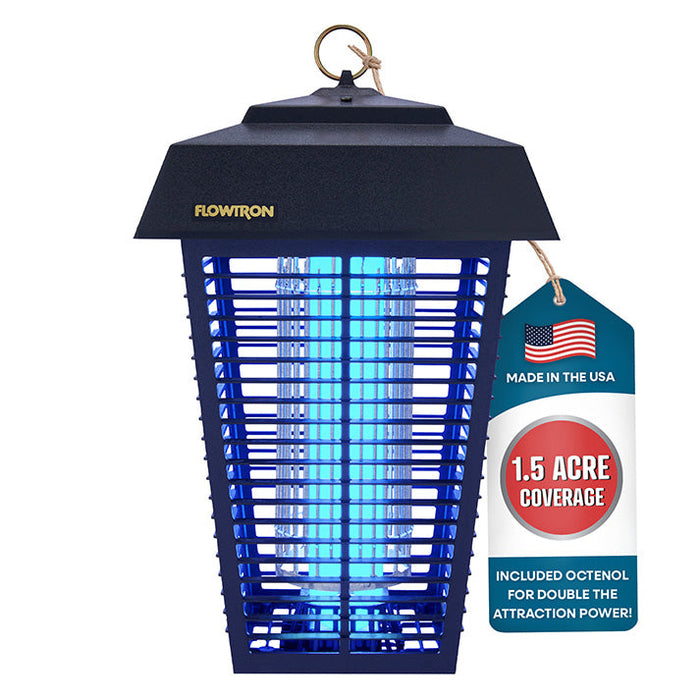 Eliminador de insectos Flowtron para exteriores de 80 W, cobertura de 1.5 acres
