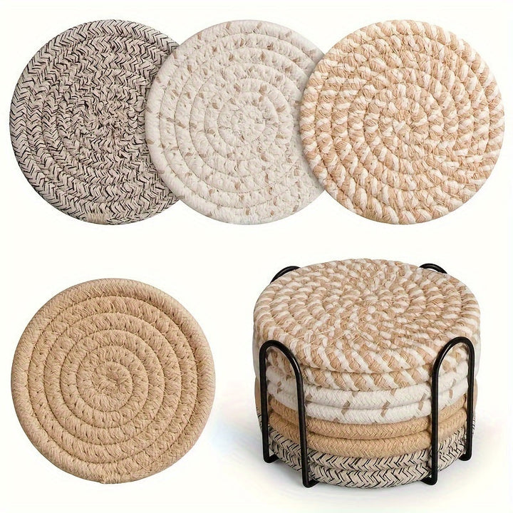 Boho surfaces set - 8 deler vevd design for borddeko ration