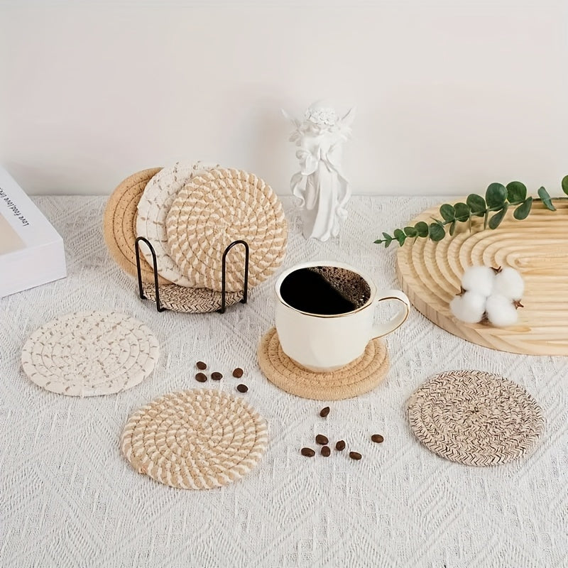 Boho surfaces set - 8 deler vevd design for borddeko ration