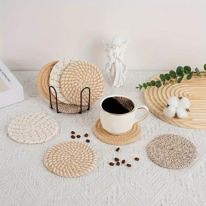 Boho surfaces set - 8 deler vevd design for borddeko ration