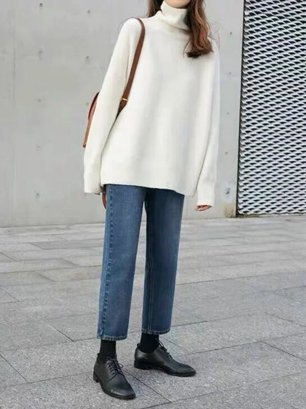 Damegenser with Polokrage and Relaxed fit for Comfort