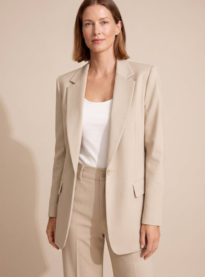 Women's Tailored Flared Trouser Suit with Blazer