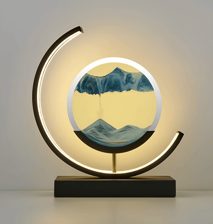 Hourglass lamp with Sand Art &amp; LED light