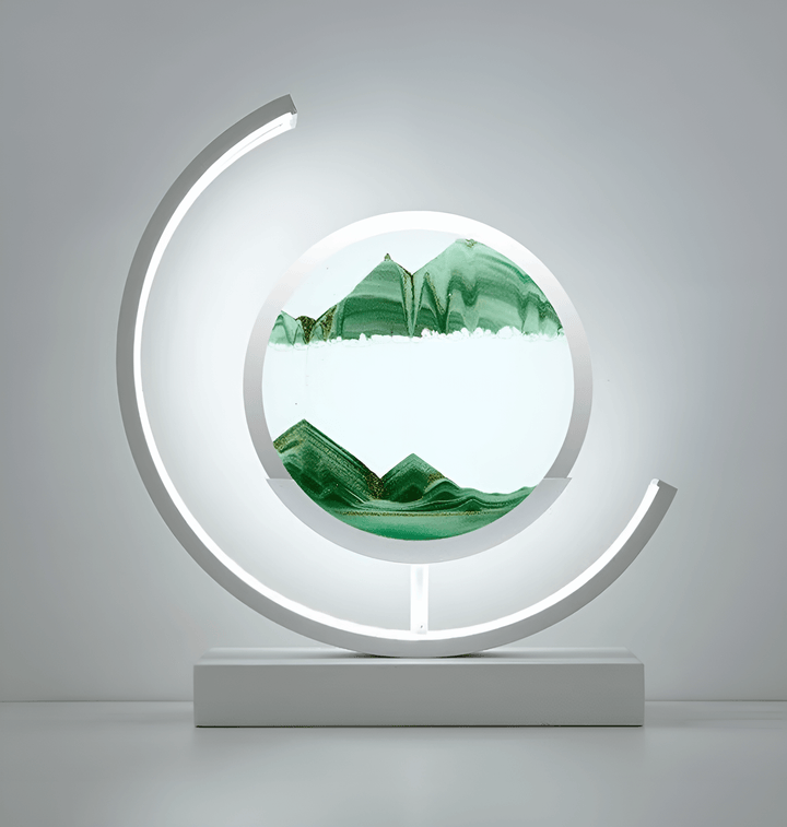 Hourglass lamp with Sand Art &amp; LED light