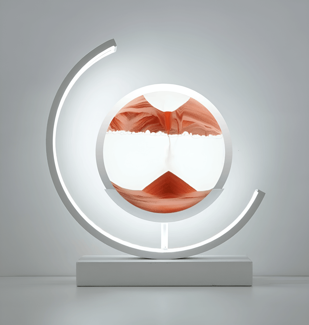 Hourglass lamp with Sand Art &amp; LED light