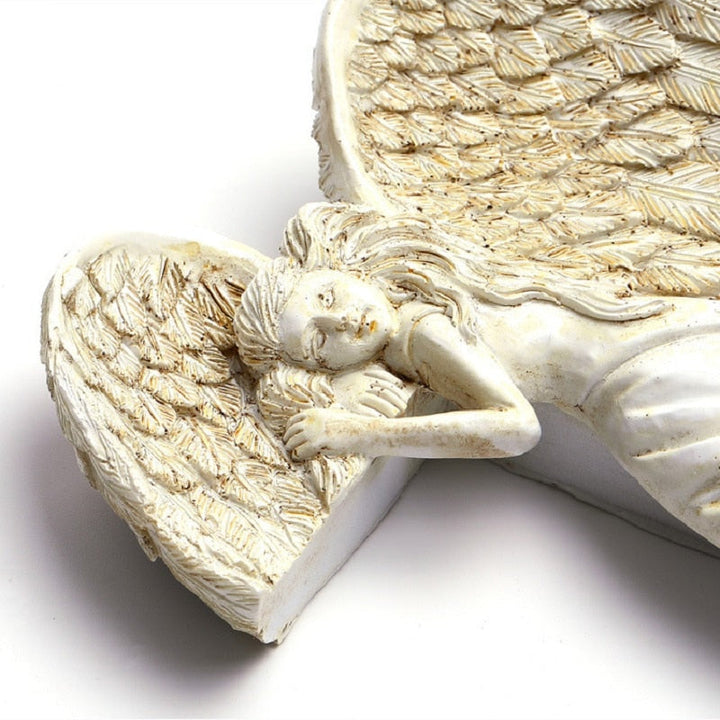 Decorative angel hjörnefigur for die and wall