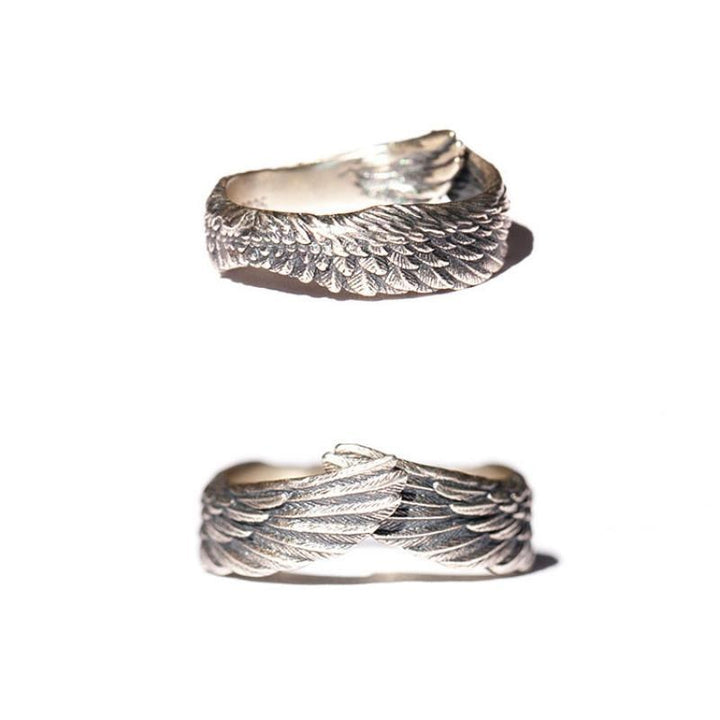 Unisex engle wing ring in silver - beskytt only design