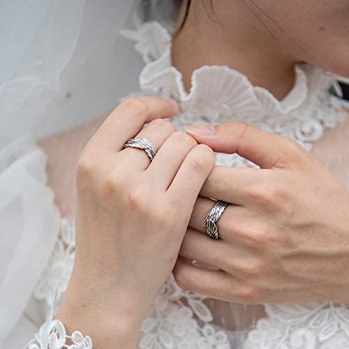 Unisex engle wing ring in silver - beskytt only design