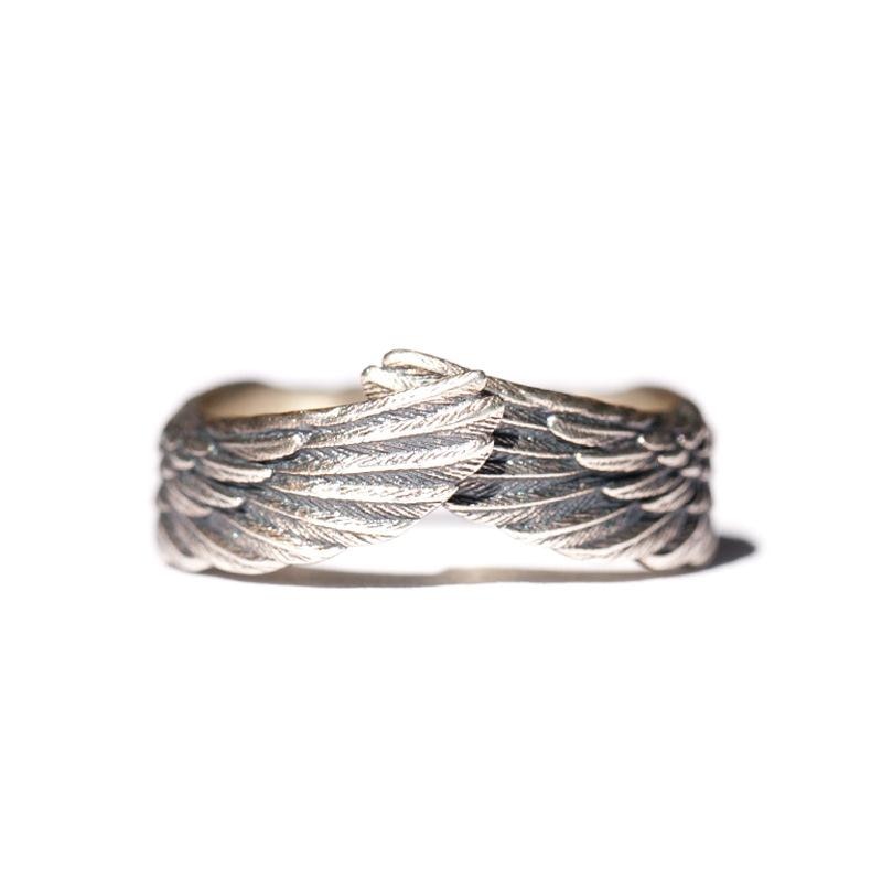 Unisex engle wing ring in silver - beskytt only design