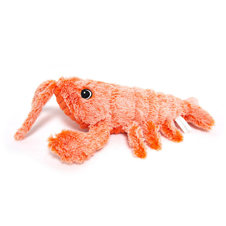Orange plyschhummer kattleksak