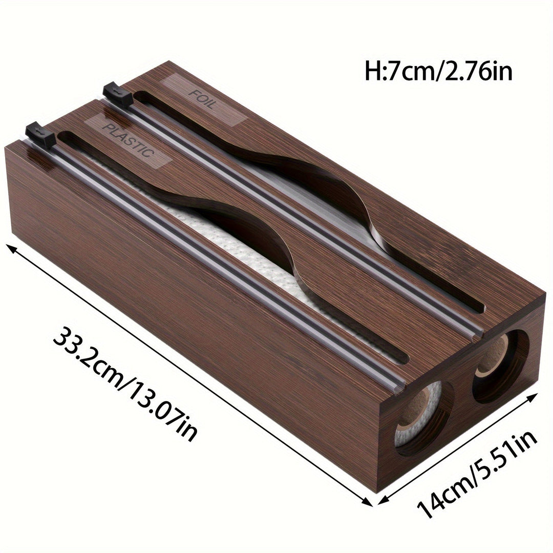 Efficient 2-in-1 Kitchen Wrap Dispenser with Cutter