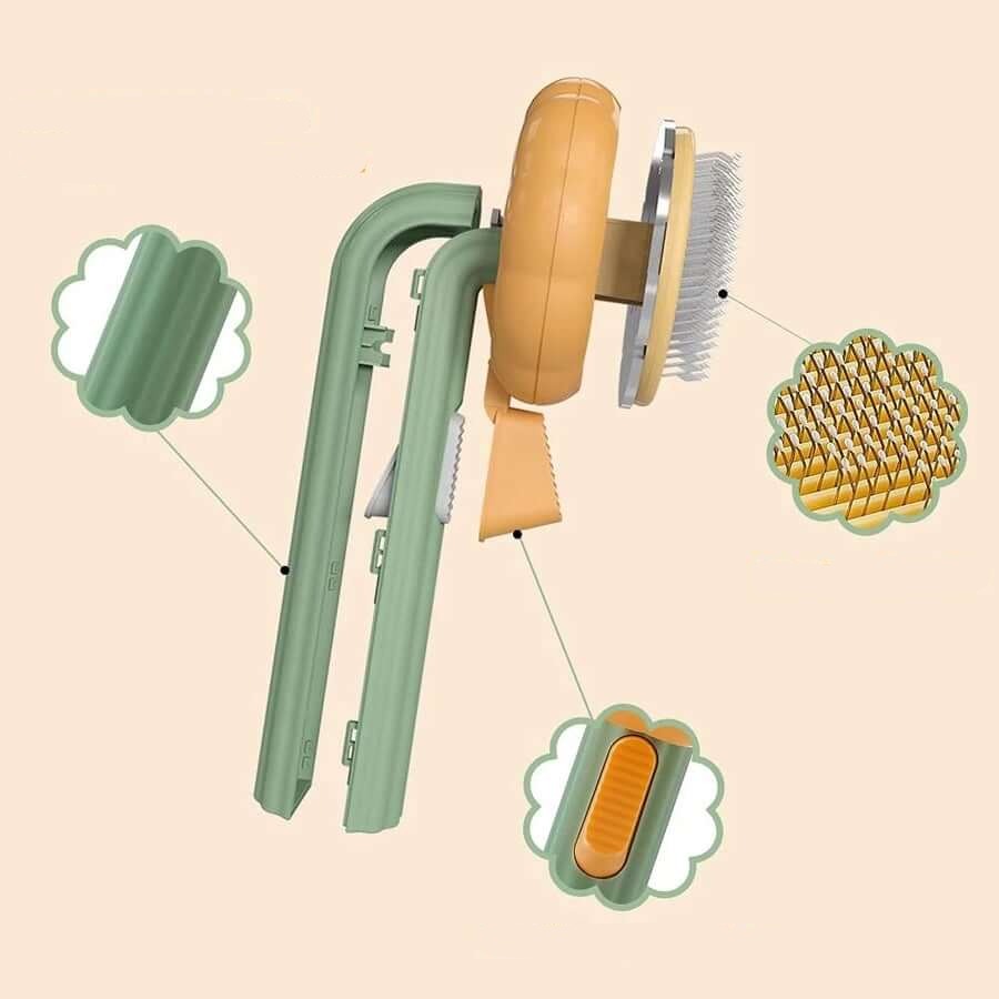 Effective Pumpkin-Shaped Pet Brush for a Glossy Coat