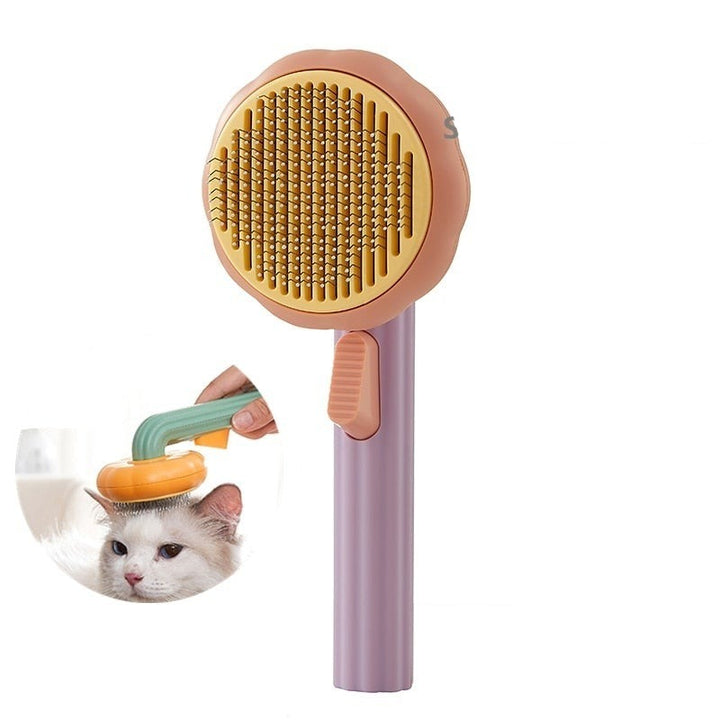 Effective Pumpkin-Shaped Pet Brush for a Glossy Coat