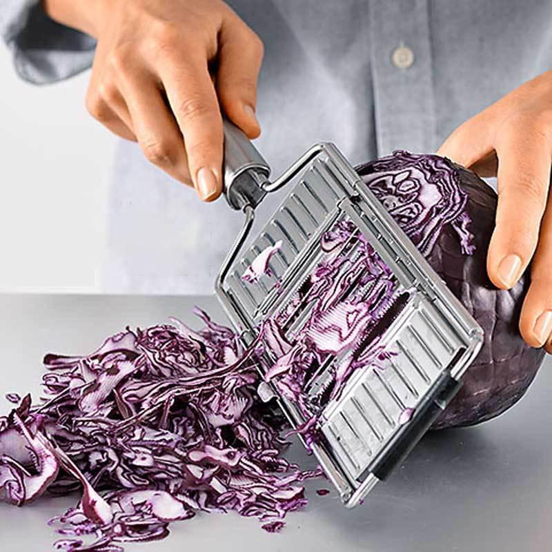 Multifunctional Grönnsakskutter - Utskiftbare Kniver | Silver