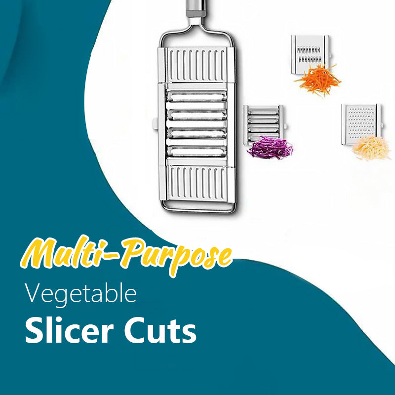 Multifunctional Grönnsakskutter - Utskiftbare Kniver | Silver