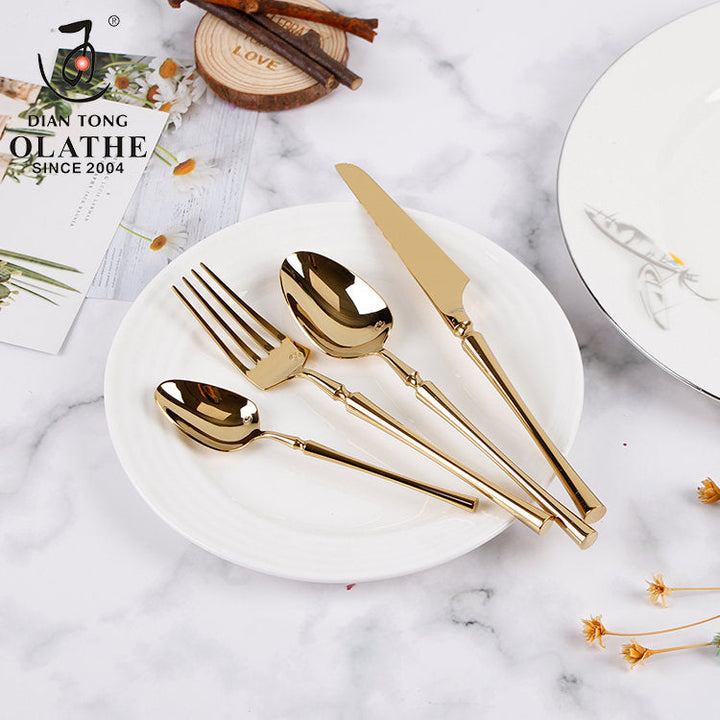 Elegant 24-Piece Stainless Steel Cutlery Set