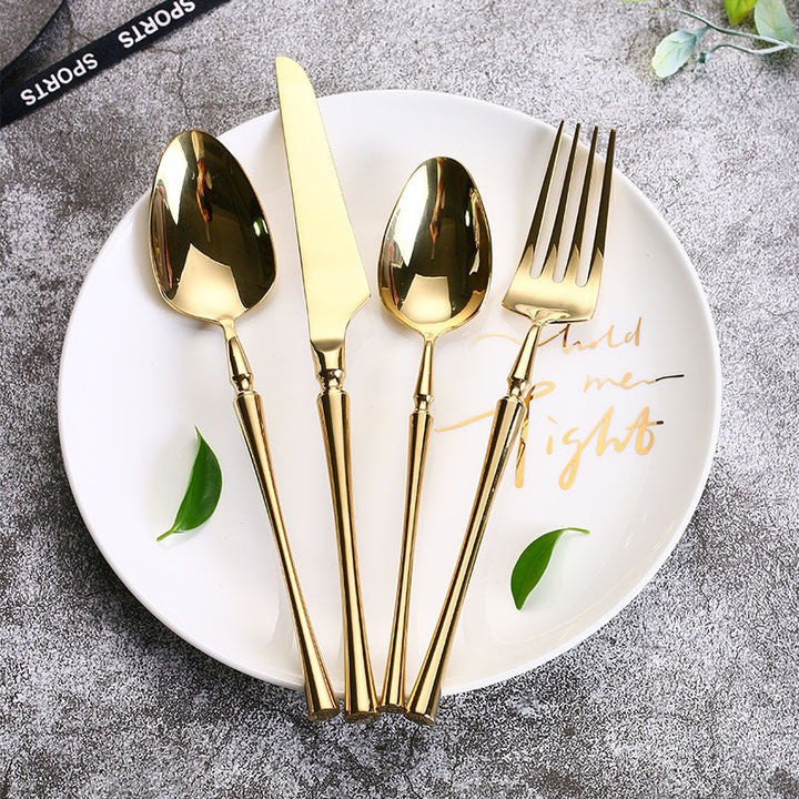 Elegant 24-Piece Stainless Steel Cutlery Set