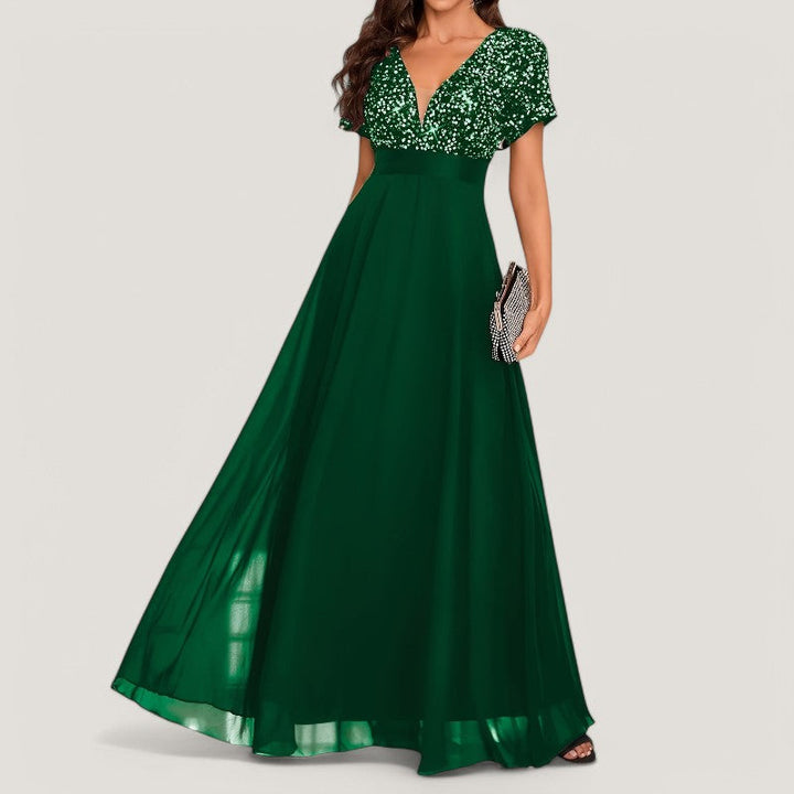 Elegant A-Line Paljettkjole for women – Perfect to Party