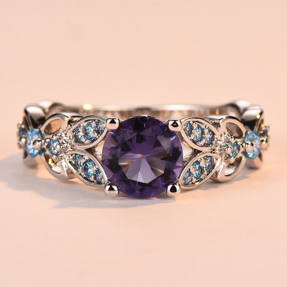 Elegant ametyst ring for women