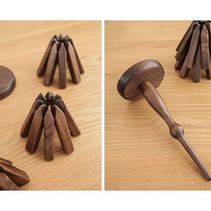 Placemats in Walnut Wood, Elegant Design