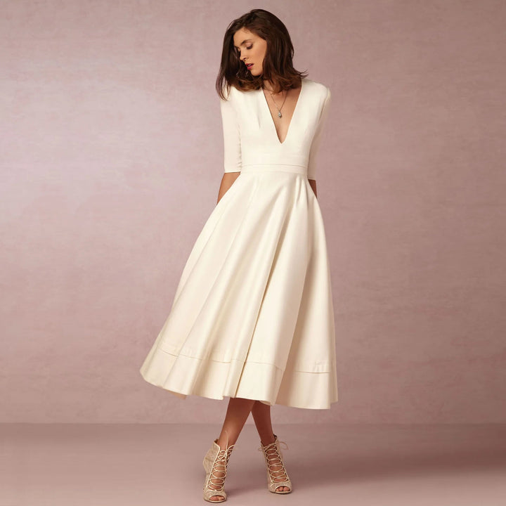 Women Prinsessekjole without Sleeves - Modern and elegant