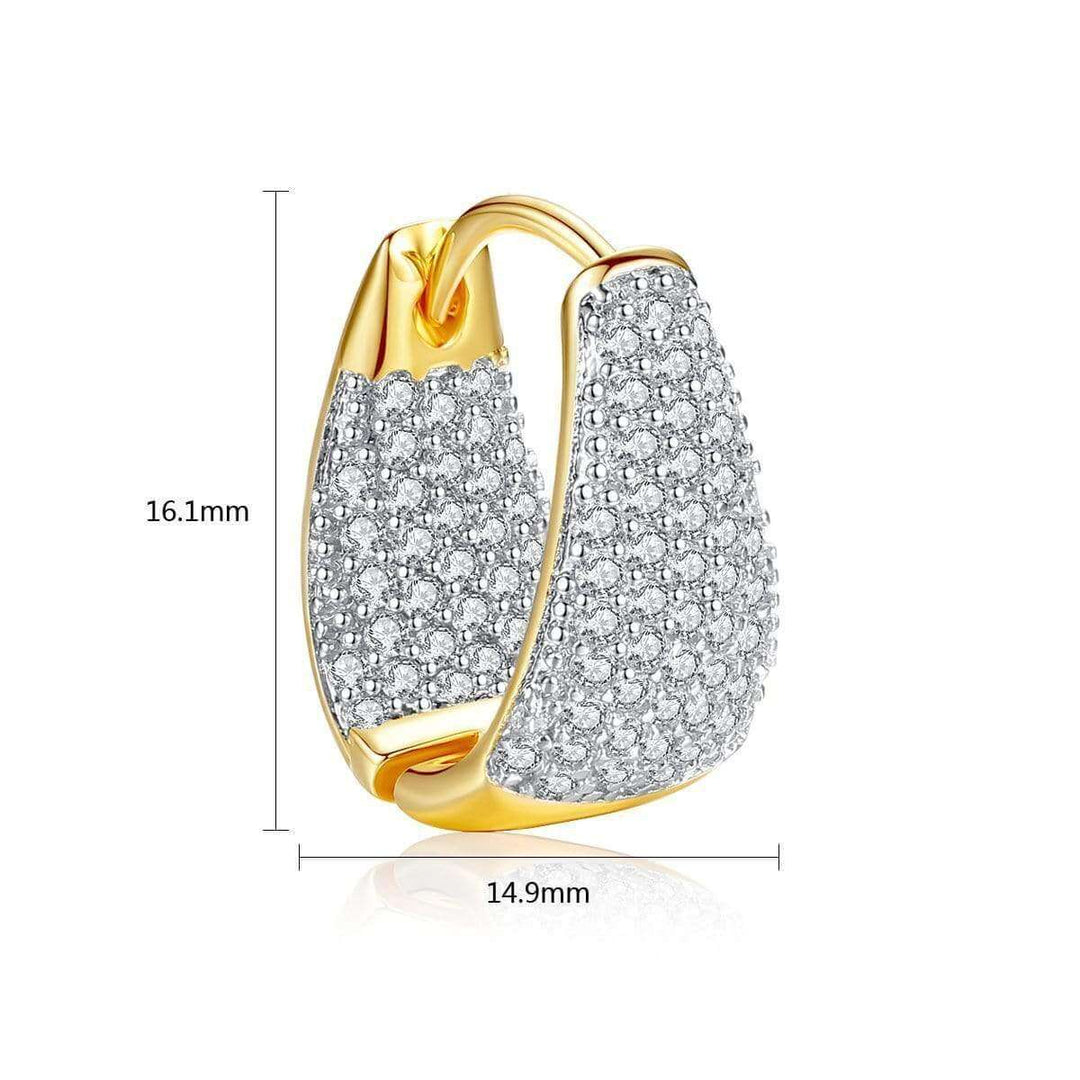 Women huggie hoop earrings in sterling silver