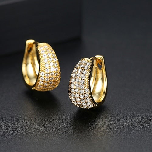Women huggie hoop earrings in sterling silver